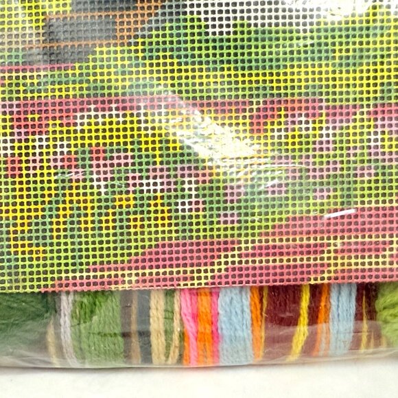 Rare Sunset Needlepoint Kit "Springtime Gazebo" (1980) New - Picture 4 of 4